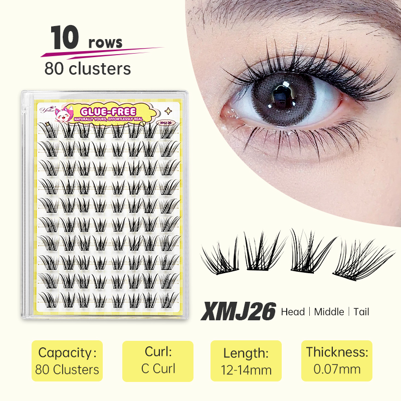 Eyelash Extension Yelix - Yelix Fox-style Side Flying Eyelashes Glue-free