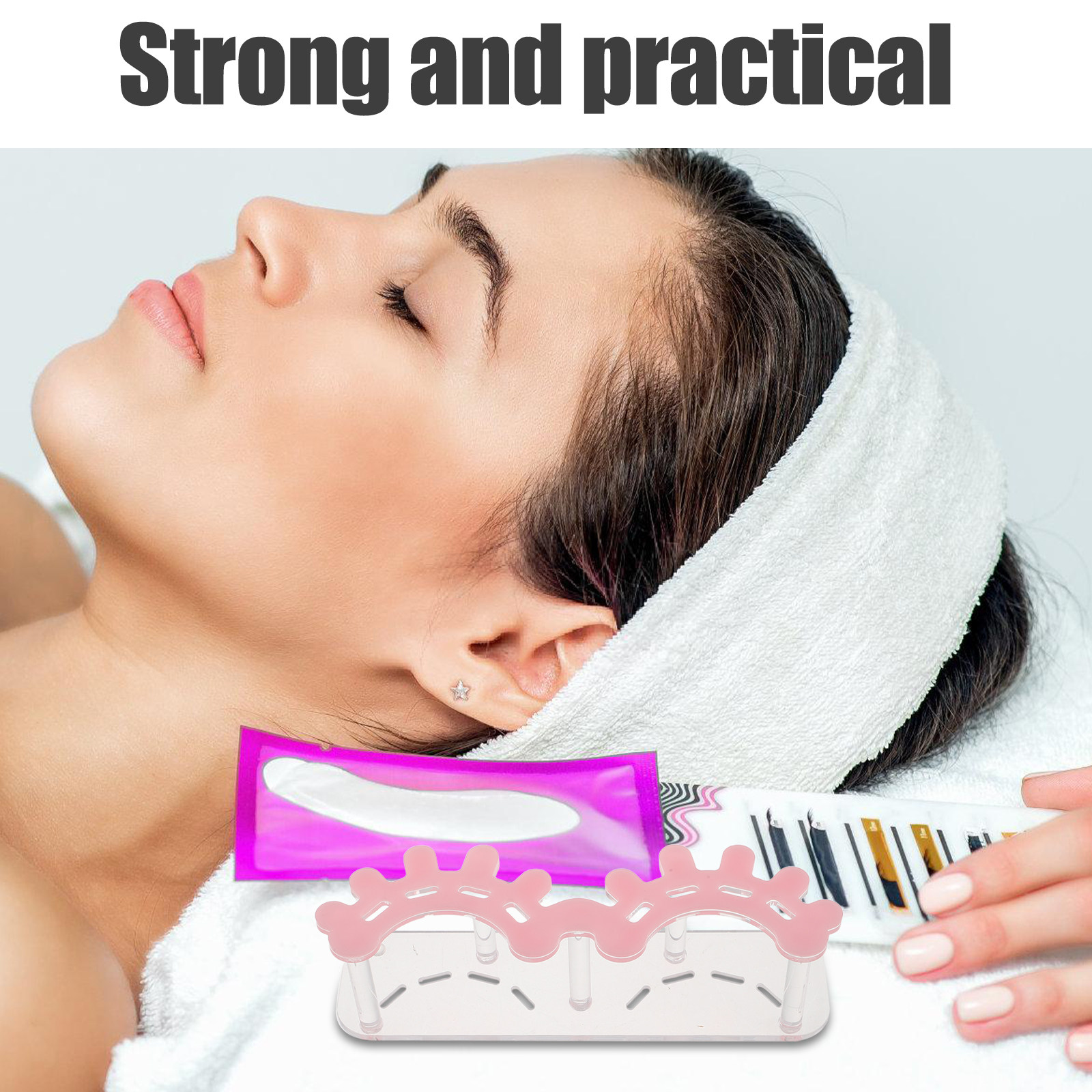 Eyelash Extension No 8 - Acrylic Lash Tweezer Organizer 8-Slots Elegant