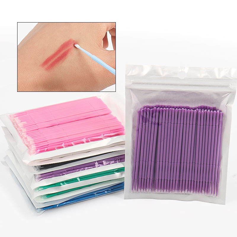 Eyelash Extension Last - 100PCS/Bag Bamboo Eyelash Extension Cleaning Swabs