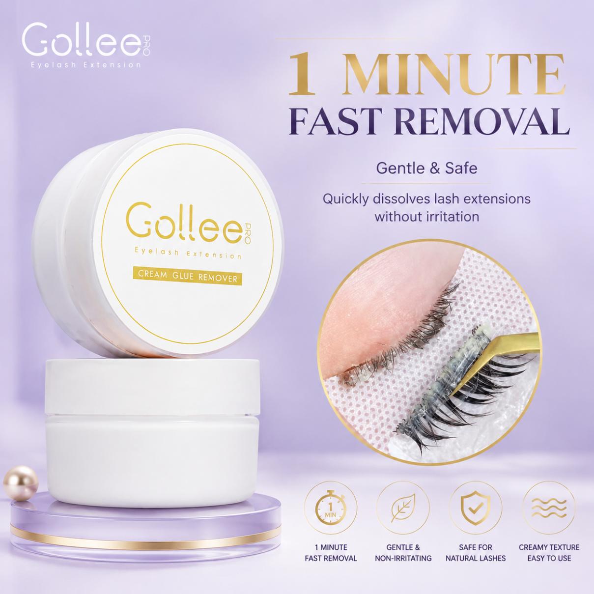Lash Removal Cream - Gollee Peach Smell 15g Eyelash Adhesive