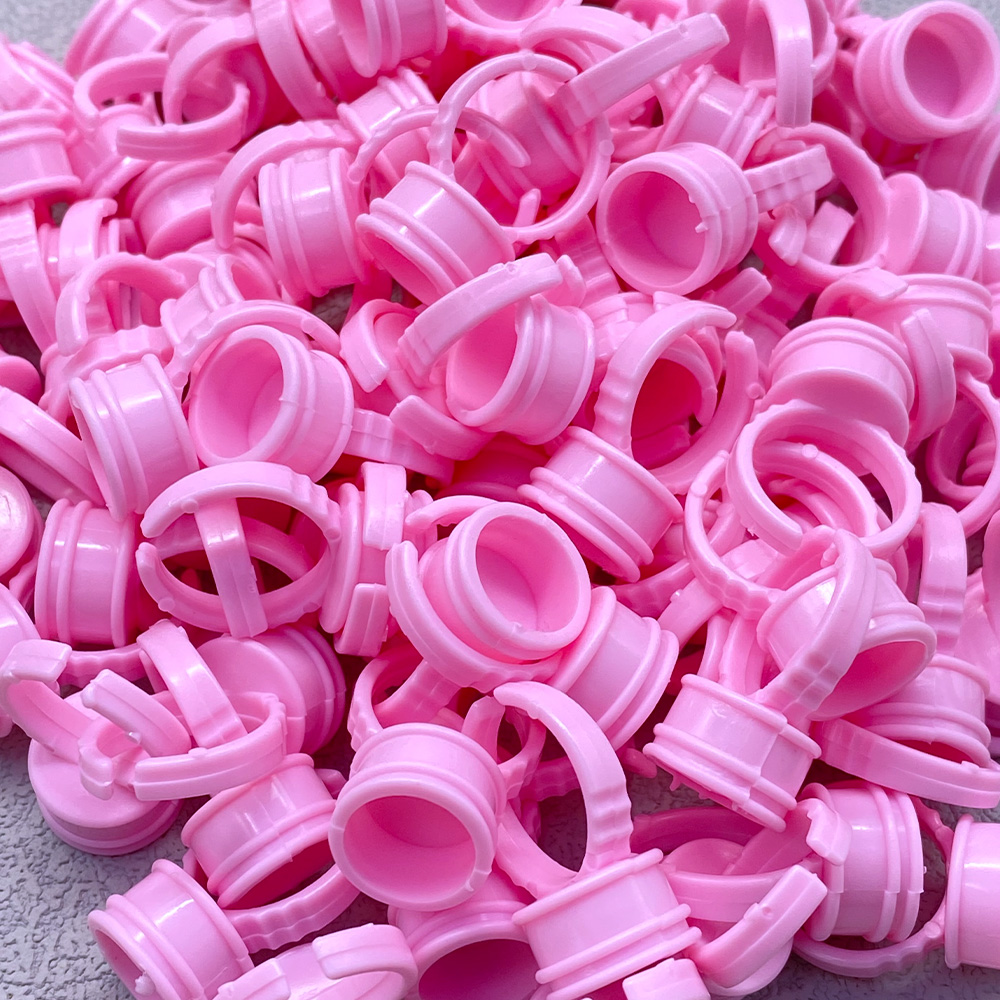 100Pcs Disposable Glue Ring Cu - Eyelash Extension Last review and price