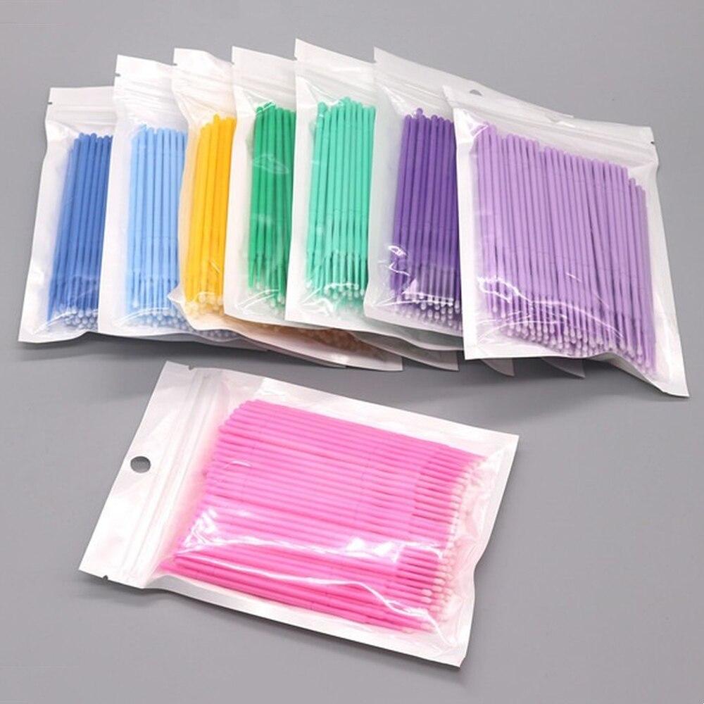 100pcs/lot Micro Brushes Make  - Eyelash Extension Last review and price