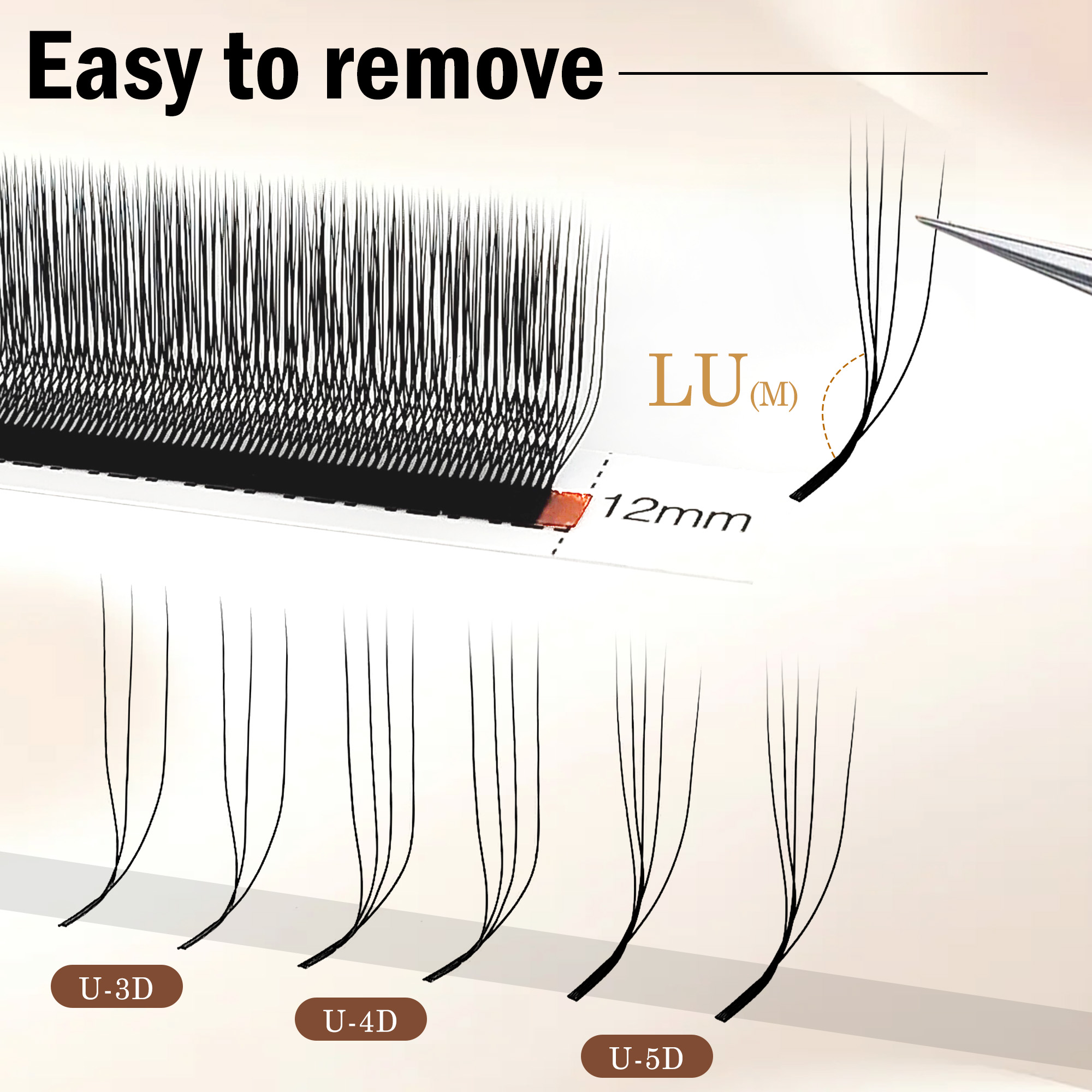 CoMango 3D 4D 5D U Shaped LU C - Eyelash Extension Yelix review and price